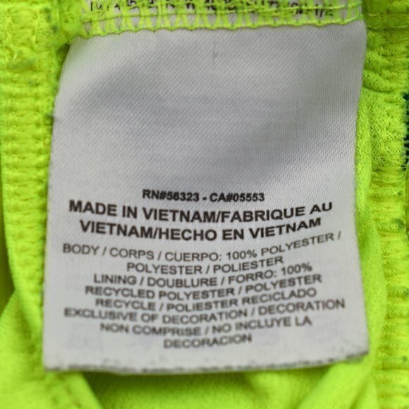 Nike Dri-Fit Running Shorts Size X-Small Color Neon Yellow/Blue/Black GUC - Picture 6 of 6